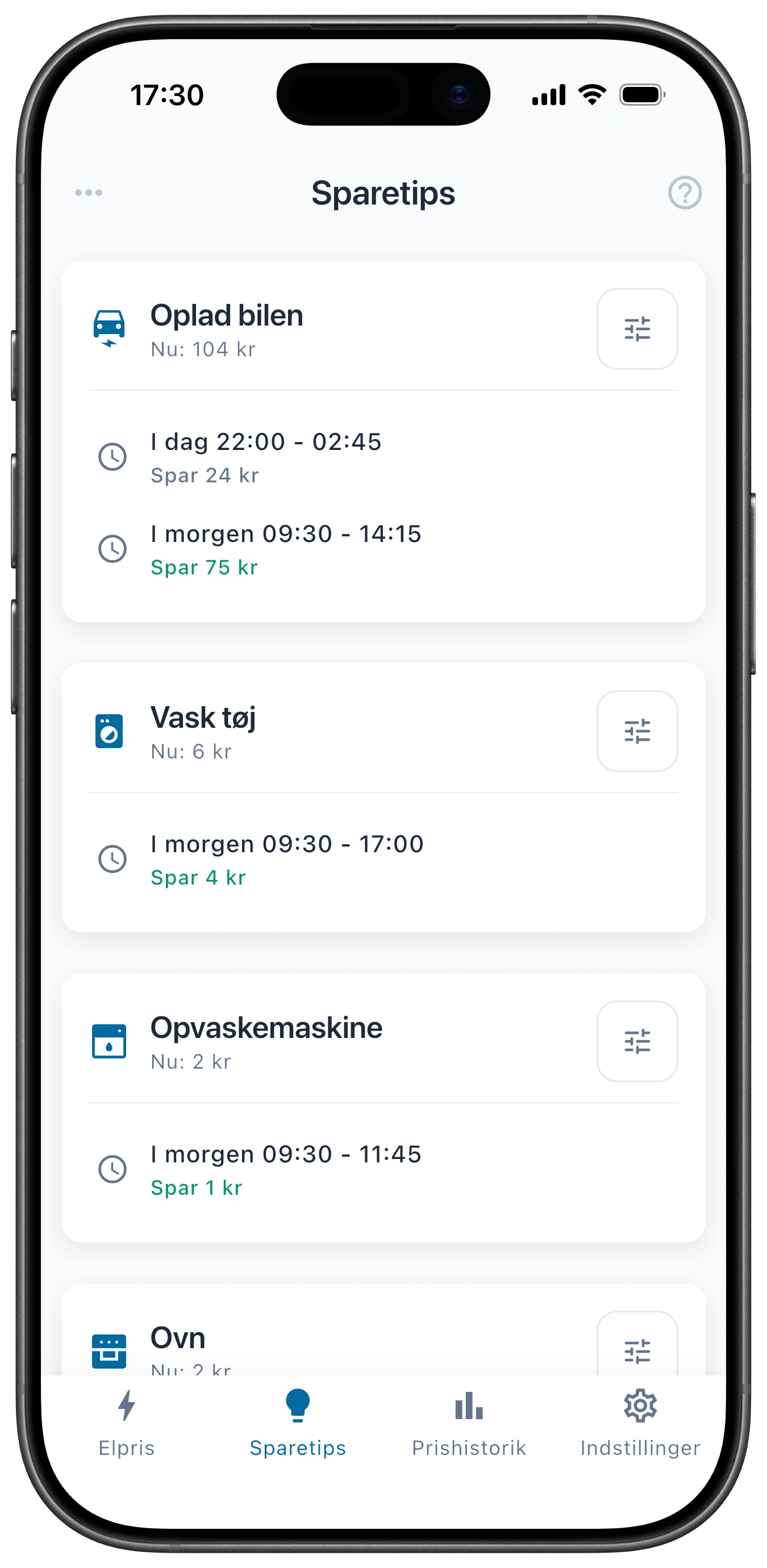 Sparello-appen med personlige sparetips